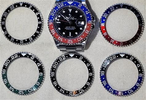 rolex gmt bezel insert replacement|rolex gmt master bezel insert.